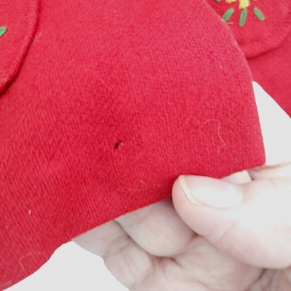 Vintage Cissy Doll Red Lined‎ Wool Coat Jacket Madame Alexander *See Desc - Picture 5 of 10